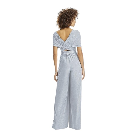 Dessy platinum Twist Wrap jumpsuit - Picture 7 of 15